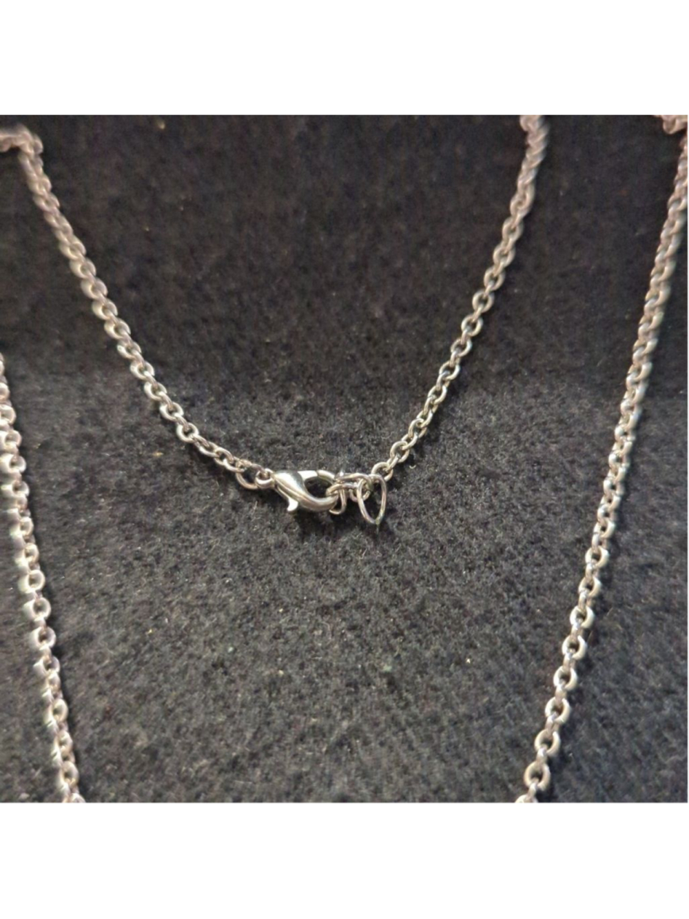 Silver Tone Clear Rhinestone Hummingbird Pendant Statement Necklace - Picture 3 of 5